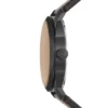 Maschinelles Dreizeiger-Datum-Uhrwerk mit braunem Lederarmband