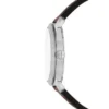 Maschinelles Dreizeiger-Datum-Uhrwerk mit braunem Lederarmband