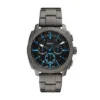 Maschinenchronograph Rauchfarbener Edelstahluhr
