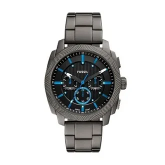 Maschinenchronograph Rauchfarbener Edelstahluhr