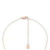 Merrit Classic Perlmutt-Anhänger-Halskette aus roségoldfarbenem Edelstahl
