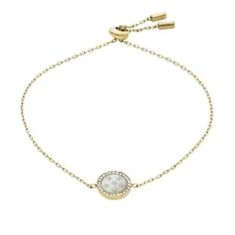 Merrit Classic Perlmutt-Armband aus goldfarbenem Edelstahl