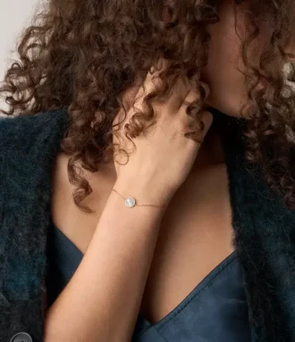 Merrit Classic Perlmutt-Armband aus roségoldfarbenem Edelstahl