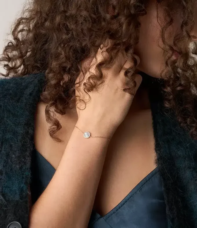 Merrit Classic Perlmutt-Armband aus roségoldfarbenem Edelstahl