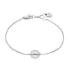 Merrit Zeitloses Perlmutt-Armband aus silberfarbenem Edelstahl