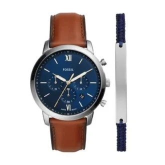 Neutra Chronograph Lederarmbanduhr und Armband-Set