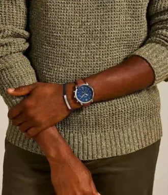 Neutra Chronograph Lederarmbanduhr und Armband-Set