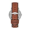 Neutra Moonphase Multifunktionsuhr mit braunem Lederarmband