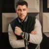 Nick Jonas x Fossil Machine Luxe Blue Vignette Dreizeigeruhr aus braunem Krokodilleder