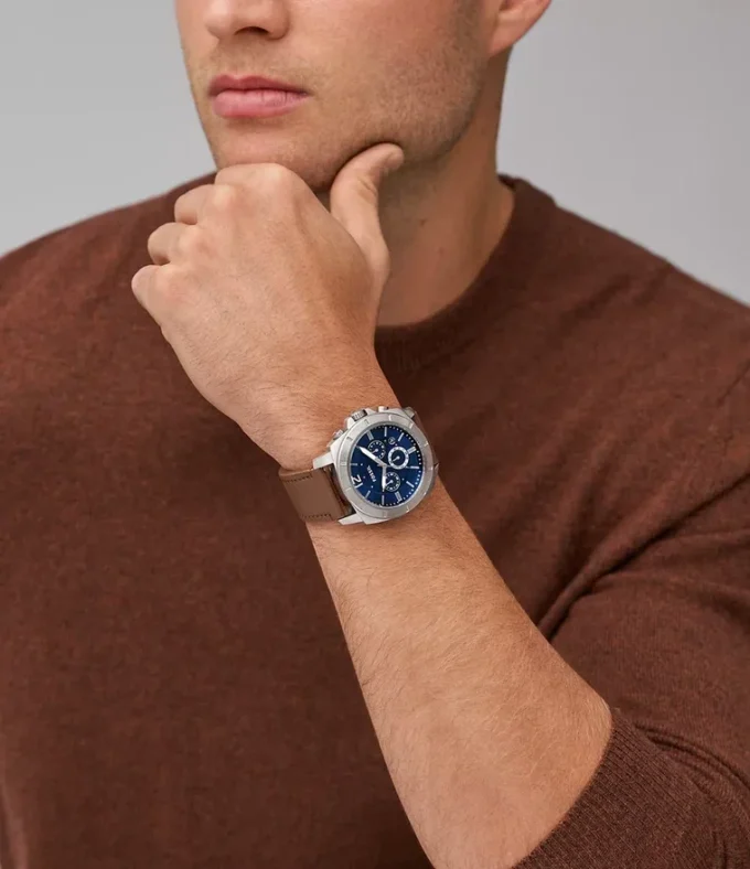 Privateer Chronograph Braune Lederuhr