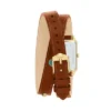 Raquel Dreizeigeruhr mit Datumsanzeige und braunem Lederarmband