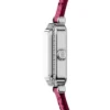 Raquel Mini Zwei-Zeiger-Uhr aus rosa Leder