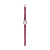Raquel Mini Zwei-Zeiger-Uhr aus rosa Leder