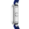 Raquel Mini Zwei-Zeiger-Uhr mit blauem Samtarmband