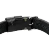 Robustes Edelstahlarmband und schwarzes Lederarmband
