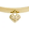 Sadie All My Love Armreif aus goldfarbenem Edelstahl mit Herz