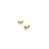 Sadie All My Love Goldfarbene Ohrstecker aus Edelstahl mit Herz