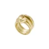 Sadie All My Love Herz-Prestack-Ring aus goldfarbenem Edelstahl