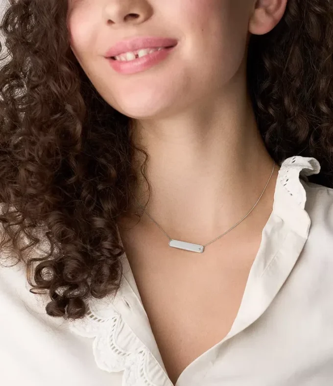 Sadie Edelstahl-ID-Halskette