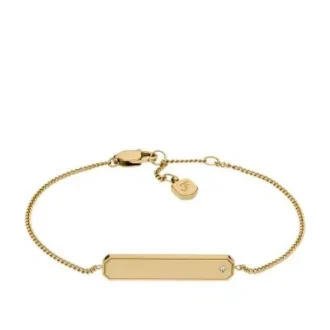 Sadie Goldfarbenes Edelstahl-ID-Armband