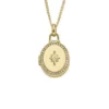 Sadie Locket Collection Goldfarbene Edelstahl-Anhänger-Halskette