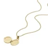 Sadie Locket Collection Goldfarbene Edelstahl-Anhänger-Halskette