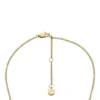 Sadie Locket Collection Goldfarbene Edelstahl-Anhänger-Halskette