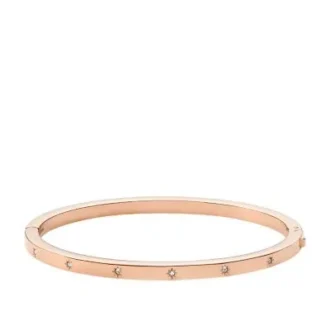 Sadie Shine Bright Armreif aus roségoldfarbenem Edelstahl