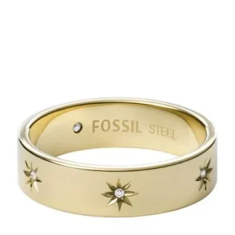 Sadie Shine Bright Goldfarbener Edelstahl-Bandring