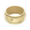 Sadie Shine Bright Goldfarbener Fidget-Bandring aus Edelstahl
