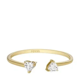 Sadie Tokens Of Affection Goldfarbener Edelstahl-Toi-et-Moi-Ring