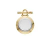 Scarlette Dreizeigeruhr aus goldfarbenem Edelstahl mit Brosche Scarlette Dreizeigeruhr aus goldfarbenem Edelstahl mit Brosche
