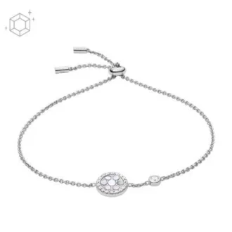 Sterling-Perlmutt-Sterling-Silber-Station-Armband