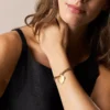 Sutton Armband aus goldfarbenem Edelstahl mit Herz
