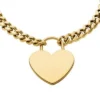 Sutton Armband aus goldfarbenem Edelstahl mit Herz