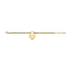 Sutton Armband aus goldfarbenem Edelstahl mit Herz