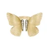 Sutton Butterfly Kollektion Goldfarbener Edelstahl-Ring mit zentralem Fokus