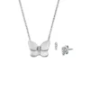 Sutton Edelstahl-Schmetterlings-Halskette und Ohrringe als Geschenkset Sutton Edelstahl-Schmetterlings-Halskette und Ohrringe als Geschenkset