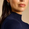 Sutton Evil Eye Goldfarbene Ohrringe aus Edelstahl
