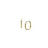 Sutton Evil Eye Goldfarbene Ohrringe aus Edelstahl