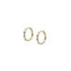 Sutton Evil Eye Goldfarbene Ohrringe aus Edelstahl