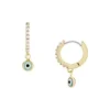 Sutton Evil Eye Messing-Creolen