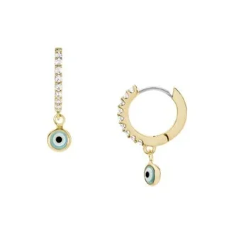 Sutton Evil Eye Messing-Creolen
