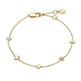 Sutton Heartbeat Armband aus goldfarbenem Messing