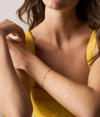Sutton Heartbeat Armband aus goldfarbenem Messing