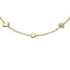 Sutton Heartbeat Armband aus goldfarbenem Messing