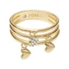 Sutton Heartbeat Goldfarbener Messing-Prestack-Ring