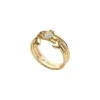 Sutton Heartbeat Goldfarbener Messing-Prestack-Ring