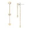 Sutton Heartbeat Ohrringe aus goldfarbenem Messing