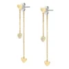 Sutton Heartbeat Ohrringe aus goldfarbenem Messing